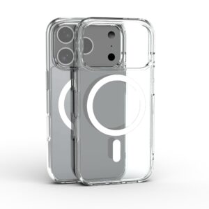 AMPZO Shockproof Clear Back Case for iPhone 15 | TPU + PC Protection